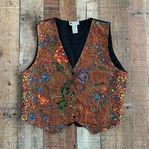 Ana mori vintage women’s beaded vest - one size